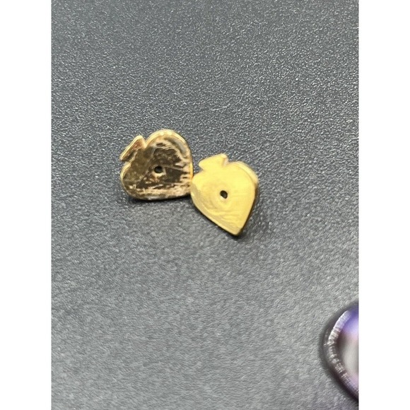 Kate Spade Large Purple Brown Floral PETAL PUSHER Gold Plated Statement Earring - Picture 11 of 15